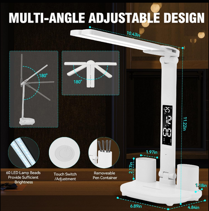 LED Desk Lamp with Pen Holder